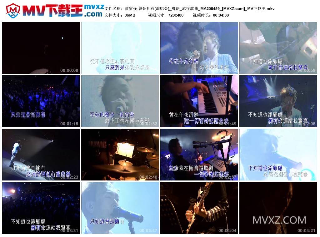 黄家强-曾是拥有(演唱会)_粤语_流行歌曲_MA208459